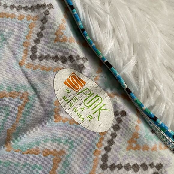 Spunk Wear Dress Zig Zag Pattern Elastic Waist Stretch VNeck Womens Size Small - Picture 8 of 8